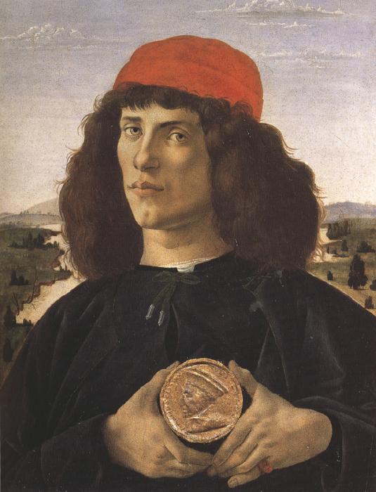 Sandro Botticelli Portrait of a Youth with a Medal (mk36)